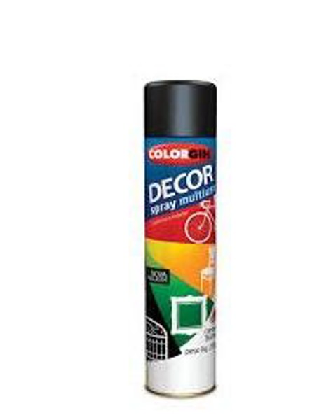 TINTA EM SPRAY COLORGIN USO GERAL - PRETO FOSCO