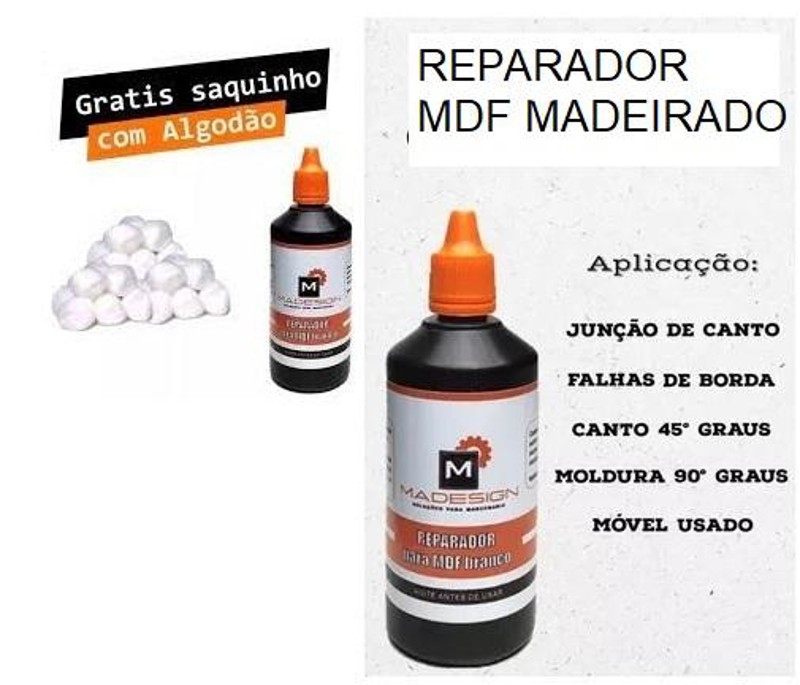 TINTA REPARADORA TIRA RISCO PARA MDF AMADEIRADO