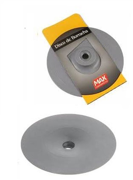 DISCO BORRACHA RIGIDO DE 7" - 8.500 RPM CINZA MAX - REF:15210