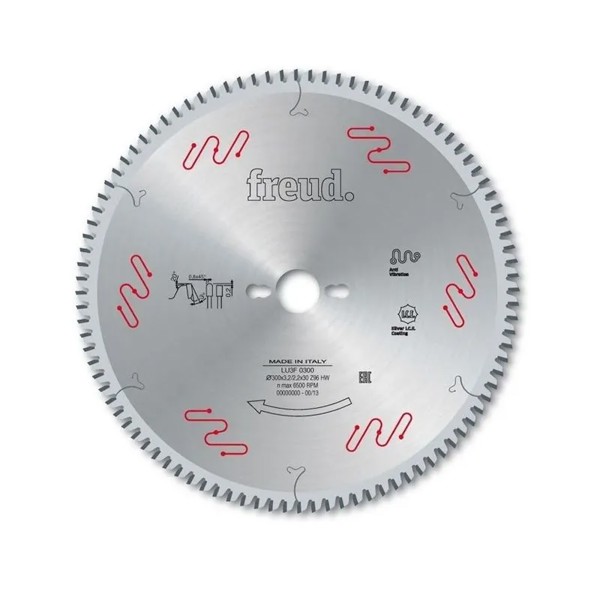 DISCO CORTE MDF DE 300MM COM 96 DENTES TRAPEZIO FREUD - LU3F0300