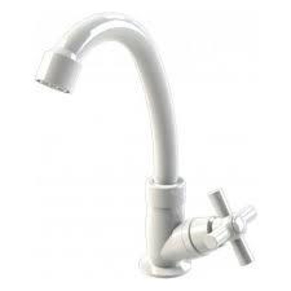 TORNEIRA INJET PLAST BANCADA - ABS BRANCA 1/4" 1168