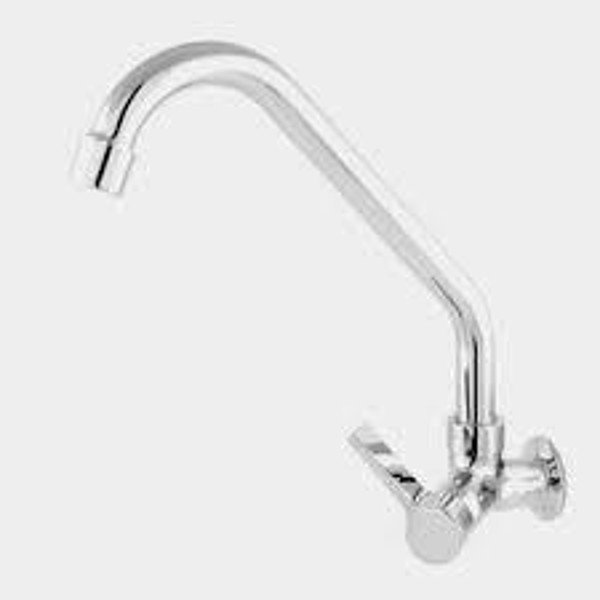 TORNEIRA METAL PAREDE 1/2" REAL - DN15 CROMADA C50 1167