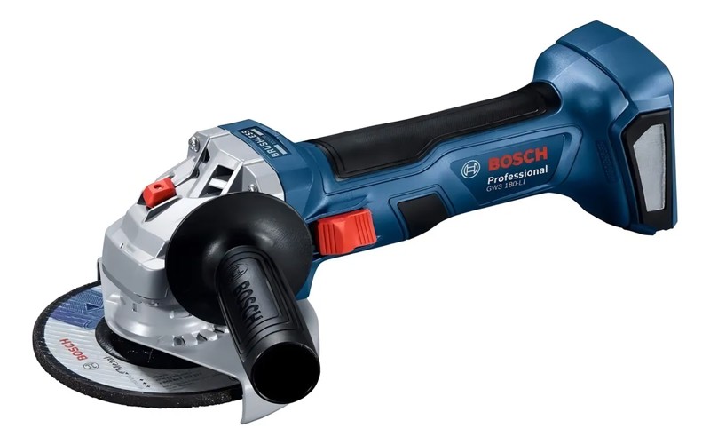 ESMERILHADEIRA ANGULAR 4.1/2'' BATERIA 18V BOSCH - GWS180-LI