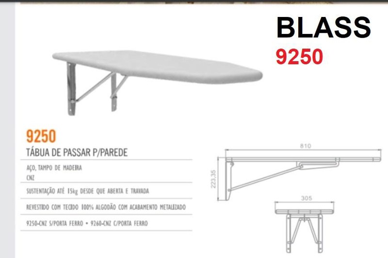 TABUA PASSAR CINZA DE PAREDE BLASS - 9250-CNZ