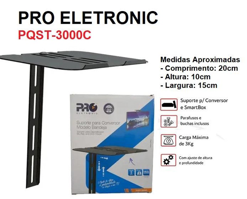 SUPORTE MODELO BANDEJA - PQST-3000C