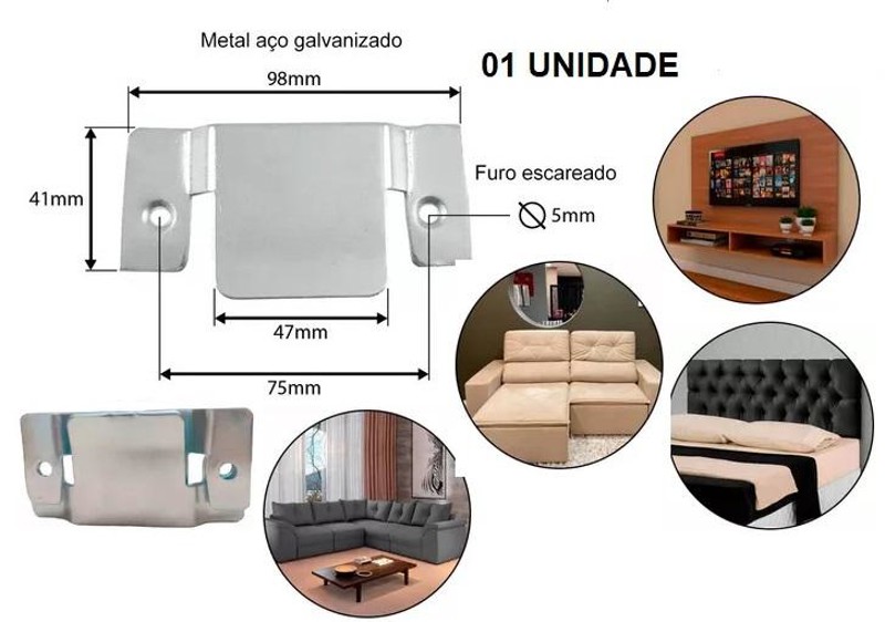 SUPORTE PARA CABECEIRA OU PAINEL DE TV COM 01 UNIDADE
