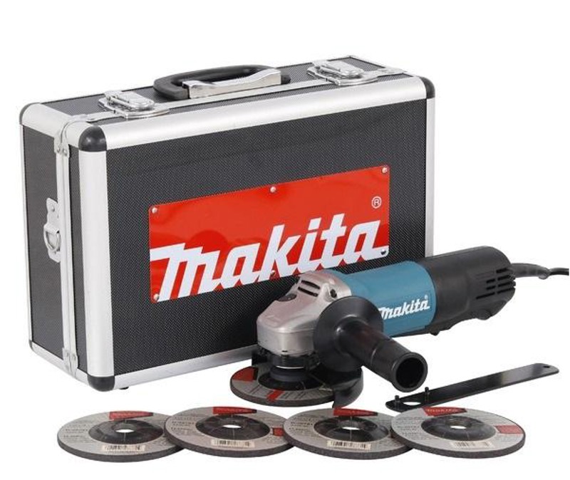 ESMERILHADEIRA ANGULAR 4.1/2'' COM 840W E MALETA MAKITA - 9557HPGX2 127V