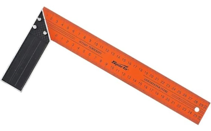 ESQUADRO ALUMINIO SIMPLES ACO DE 12" 300MM SPARTA - 3234455