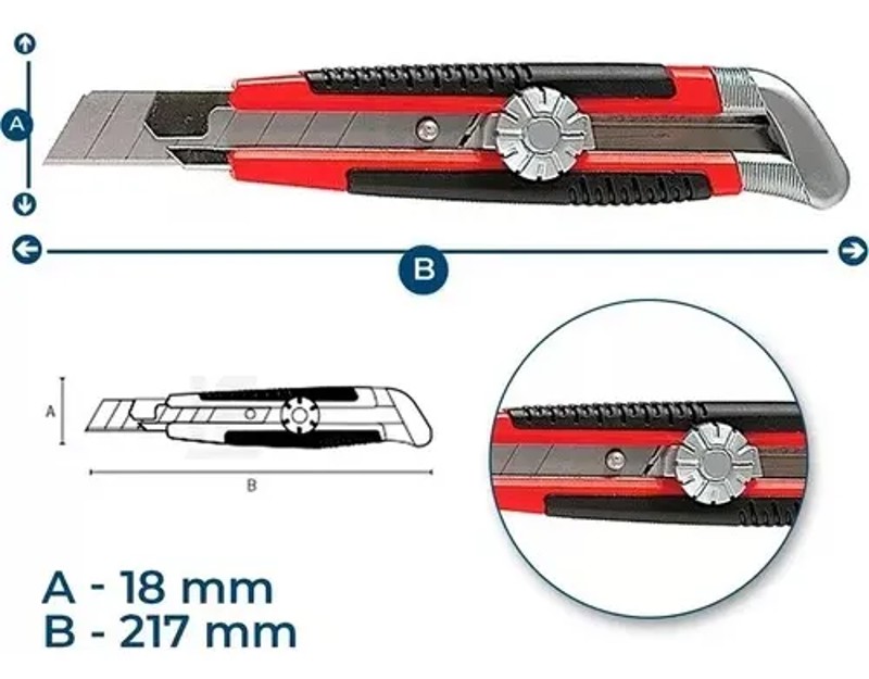 ESTILETE EMBORRACHADO 18MM MTX - 789149