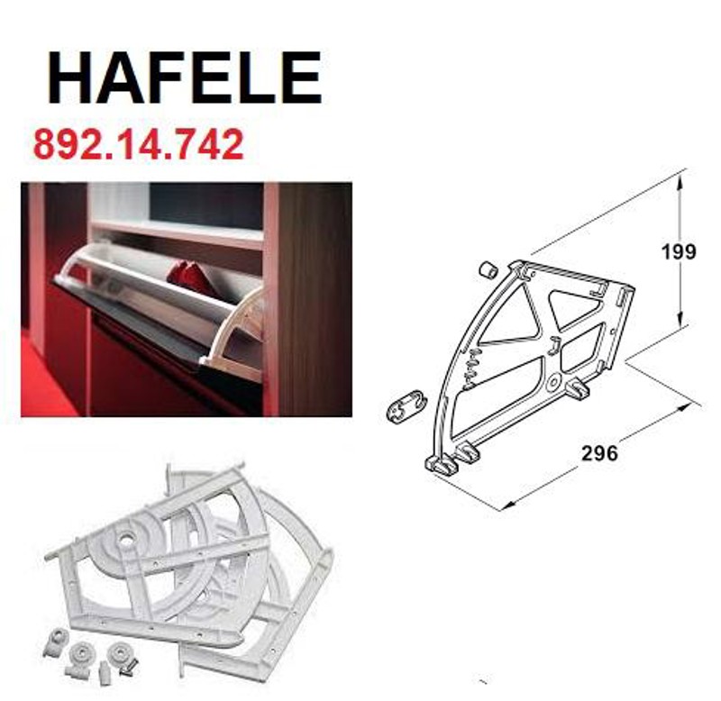 SISTEMA SAPATEIRA 02 COMPARTIMENTOS HAFELE - 892.14.742
