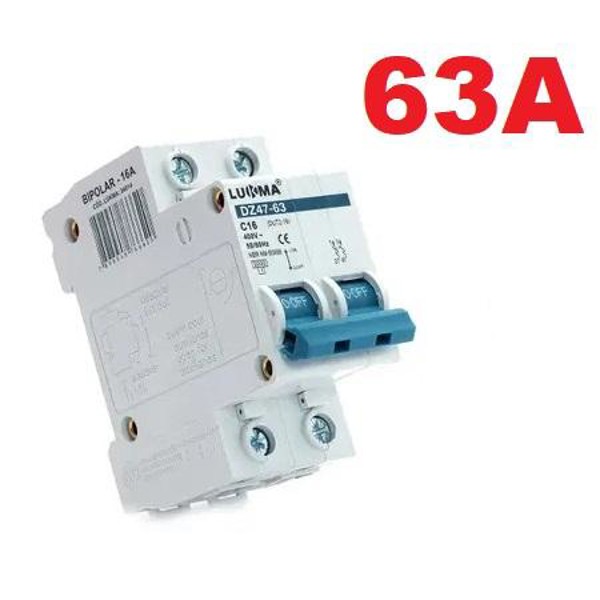 DISJUNTOR DUPLO BIPOLAR 63A