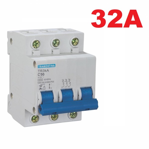 DISJUNTOR TRIPLO TRIPOLAR 35A