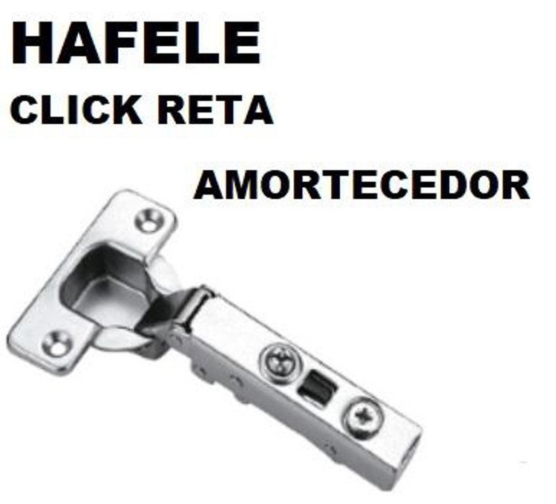 DOBRADICA CLICK 105º HAFELE - RETA AMORTECEDOR SEM CALCO - 315.00.750