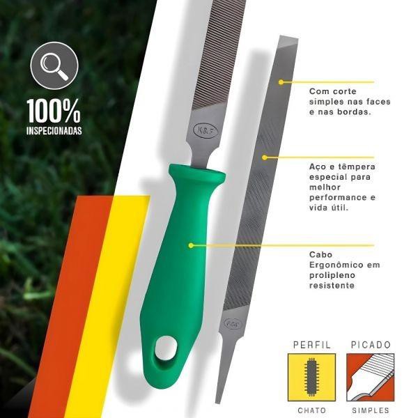 LIMA ENXADA COM CABO 8" K&F COM 200MM