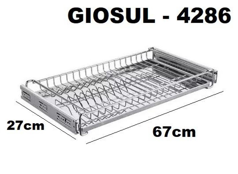ESCORREDOR DE PRATOS DE 670MM COM CORREDICA GIOSUL - 4286