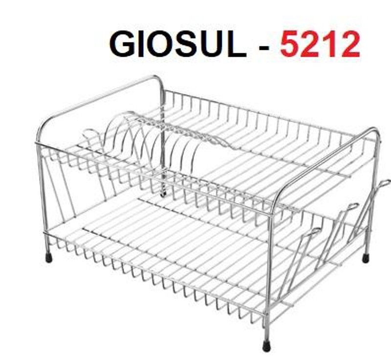 ESCORREDOR DE PRATOS DUPLO COM COPOS DE BANCADA GIOSUL - 5212