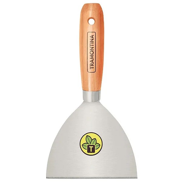 ESPATULA ACO TRAMONTINA CABO MADEIRA 12CM - 77394125