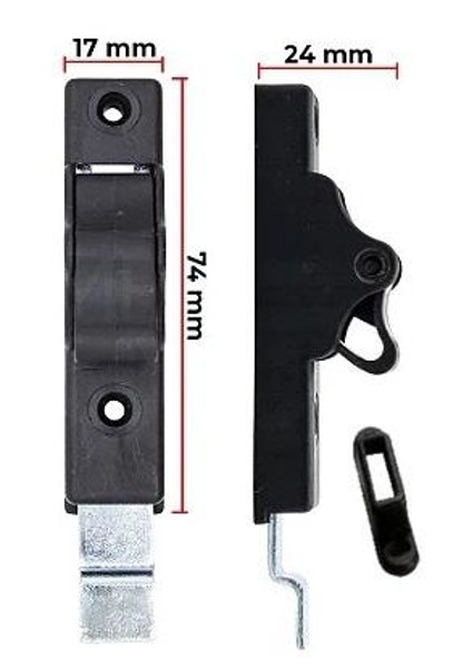 FECHO GANGORRA PLASTICO - PRETO