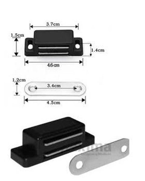 FECHO MAGNETICO PRETO MAXIMA - MAX8552 - 22.06.0003