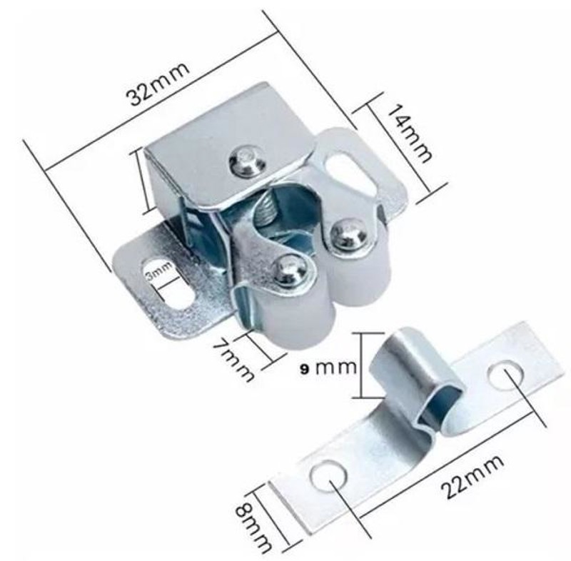 FECHO ROLETE ZINCADO MAXIMA - BRANCO