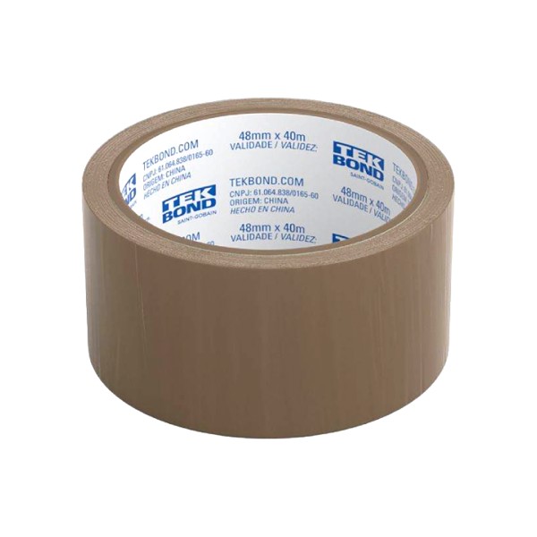 FITA ADESIVA EMPACOTAR MARROM 45MM COM 40 METROS