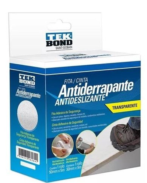 FITA ANTIDERRAPANTE COM 05 METROS ADERE - PRETA 50MM 806/S