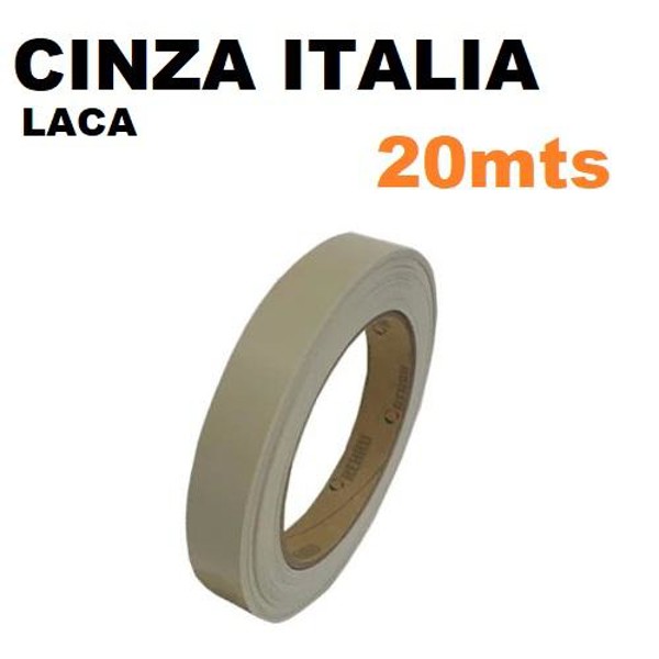FITA DE BORDA 22MM COM 20 METROS - CINZA ITALIA / TITANIUM LACA