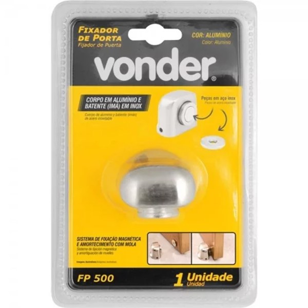 FIXADOR E PRENDEDOR DE PORTA MAGNETICO VONDER - FP500 - 35.99.100.500