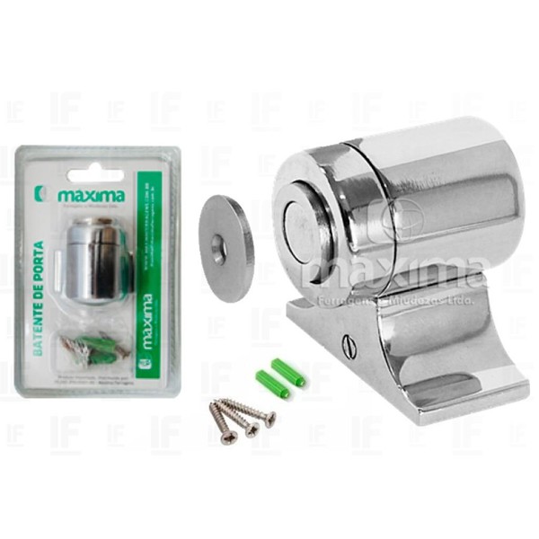 FIXADOR E PRENDEDOR DE PORTA MAXIMA - MAX108 CROMADO