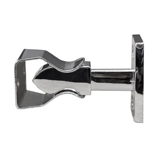 FIXADOR E PRENDEDOR DE PORTA PARA PAREDE ISERO - 112392 NIQUELADO