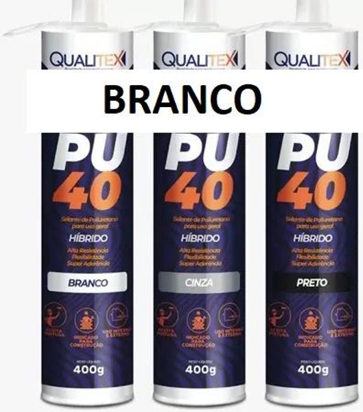 SILICONE SELANTE ADESIVO COM 360G PU40 - BRANCO