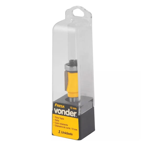 FRESA RETA COM ROLAMENTO DE 13MM HASTE 06MM VONDER - 53.14.100.013