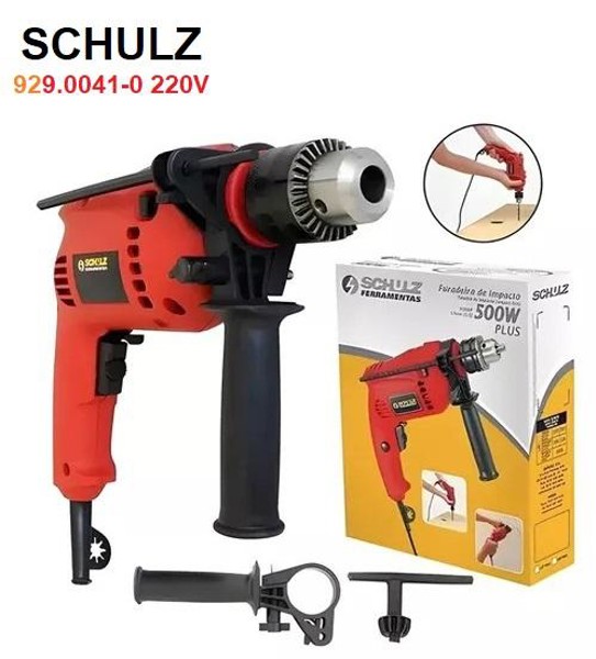 FURADEIRA DE IMPACTO 1/2'' - 13MM COM 500W SCHULZ - 929.0041-0 220V