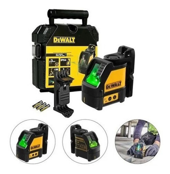 NIVEL A LASER VERDE DE 30MTS COM MALETA DEWALT - DW088CG-LA