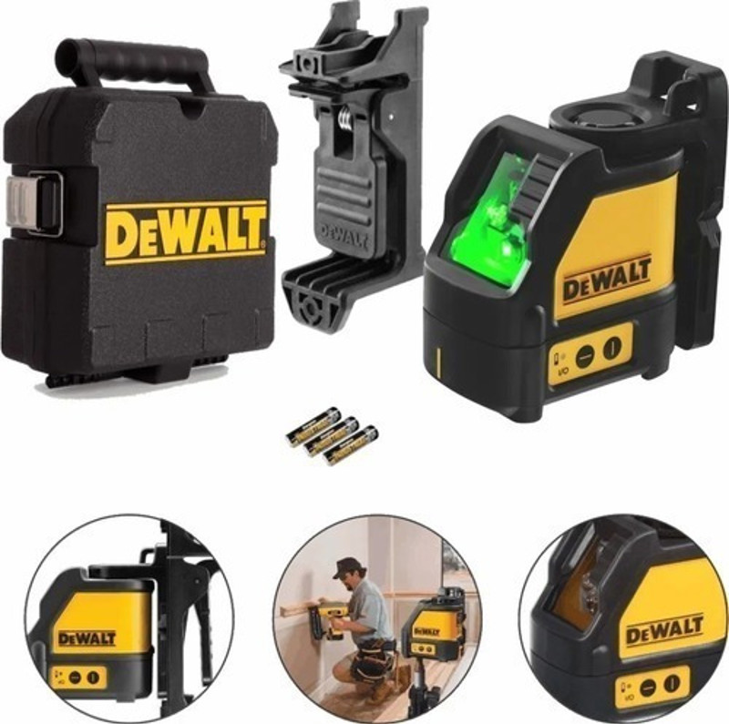 NIVEL A LASER VERDE DE 30MTS COM MALETA DEWALT - DW088CG-LA