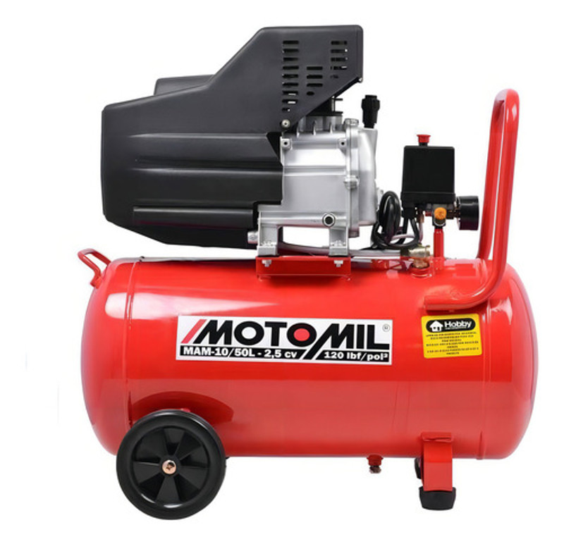 COMPRESSOR MONOFASICO 2,5HP MAM 10/50L MOTOMIL - 00037812.7 127/220V