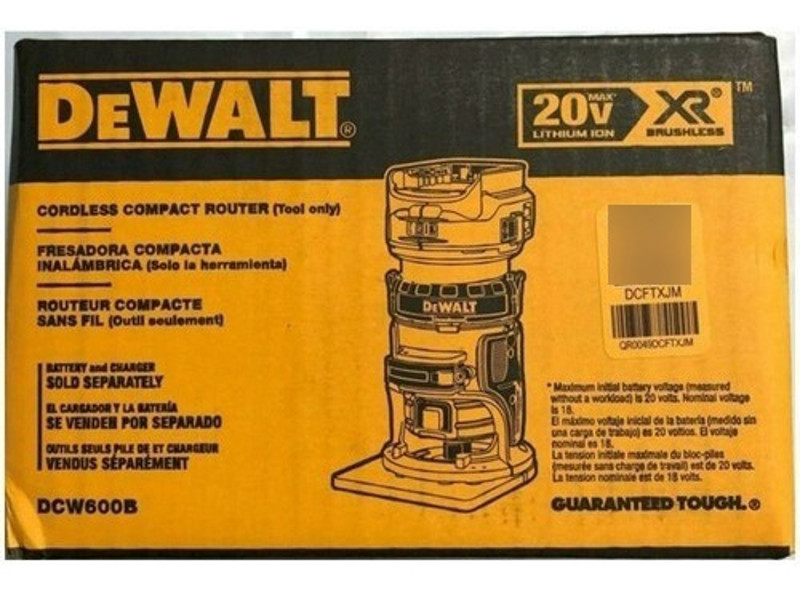 TUPIA LAMINADORA BATERIA 20V DEWALT - DDCW600B