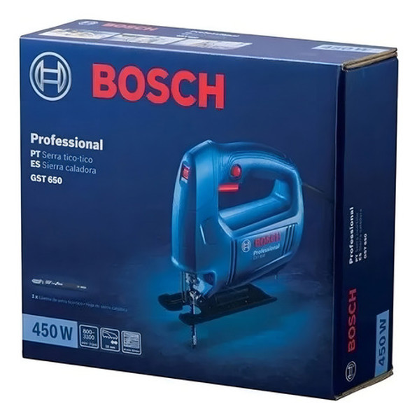 SERRA TICO TICO ELETRICA COM 450W BOSCH - GST650 220V 06015A80E