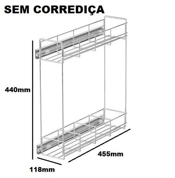 PORTA LATA SEM CORREDICA REFORCADO DIMEC - 3341-05