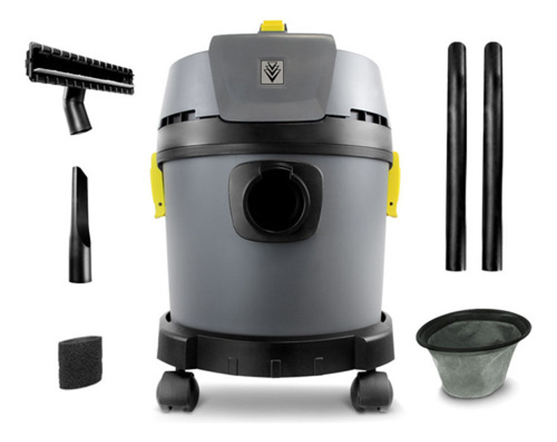 ASPIRADOR DE PO E AGUA ELETRICO COM 1300W KARCHER - NT 585 CINZA 220V