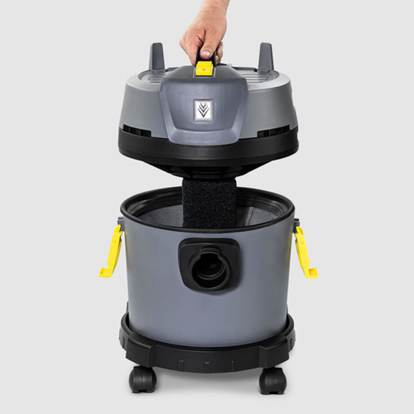 ASPIRADOR DE PO E AGUA ELETRICO COM 1300W KARCHER - NT 585 CINZA 220V