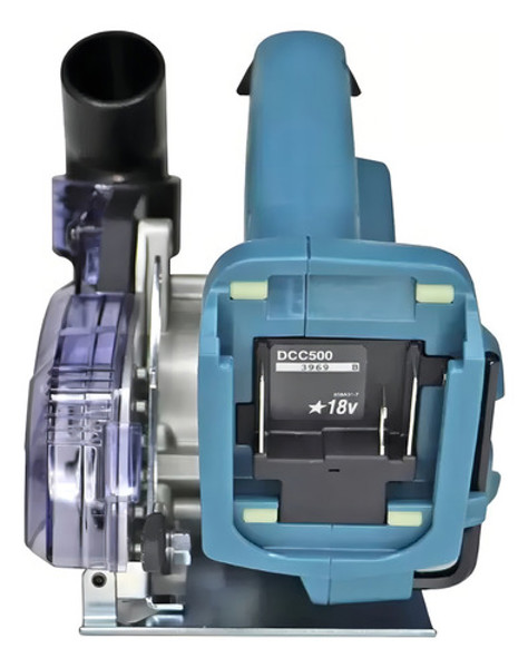 SERRA MARMORE 125MM A BATERIA 18V COM MALETA MAKITA - DCC500ZKX1