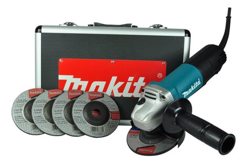 ESMERILHADEIRA ANGULAR 4.1/2'' COM 840W E MALETA MAKITA - 9557HPGX2 127V