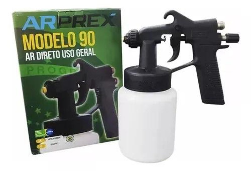 PISTOLA PARA PINTURA DE AR DIRETO NYLON COM 650ML - ARPREX 90