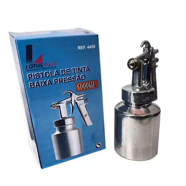 PISTOLA PARA PINTURA DE AR DIRETO BAIXA COM 01L LOTUS - REF.4459
