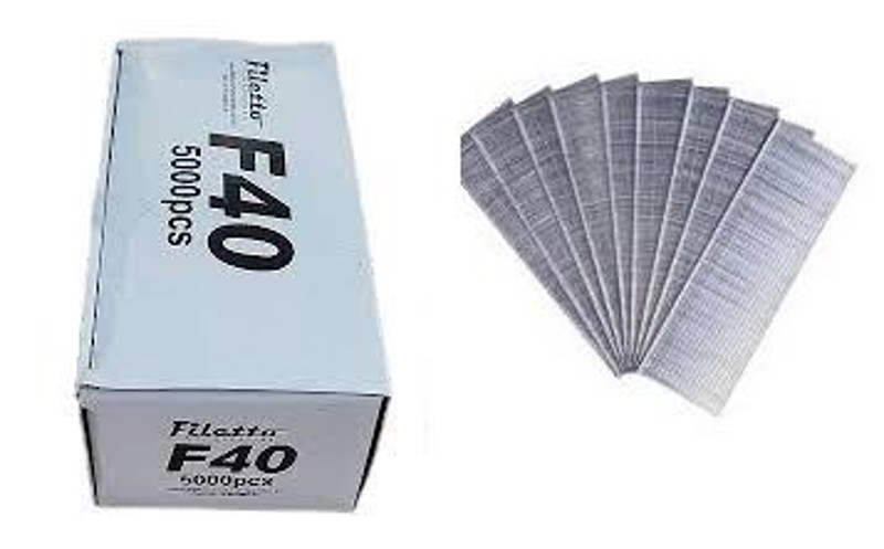 PINO FILETTO TIPO "F" CAIXA COM 5000 DE 40MM