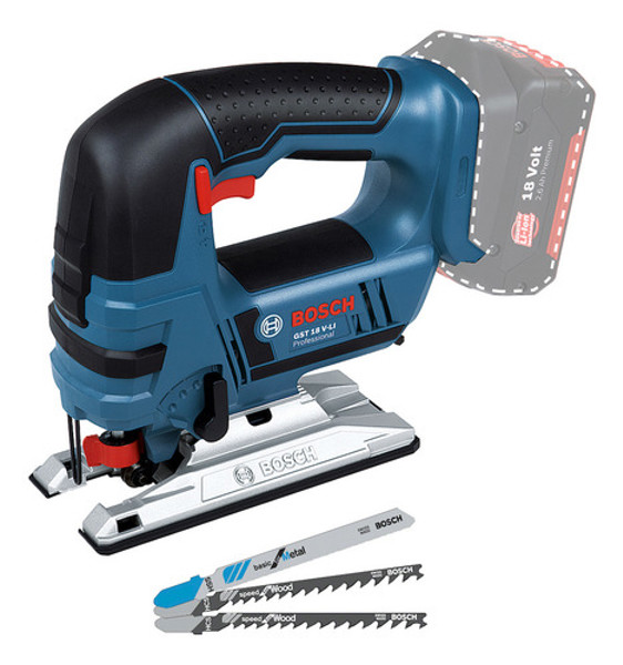 SERRA TICO TICO A BATERIA 18V BOSCH - GST 18V-LI-B - 060158J3D2