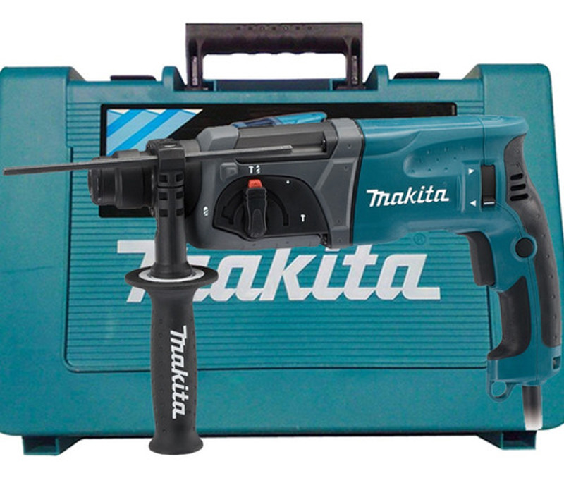 MARTELETE DE IMPACTO COM 800W E MALETA MAKITA - HR2470 220V