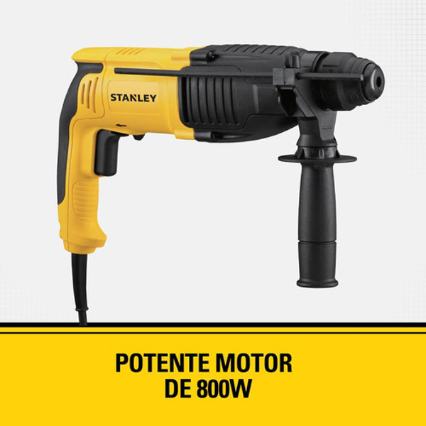 MARTELETE DE IMPACTO COM 800W COM MALETA STANLEY - SHR263KA-B2 220V