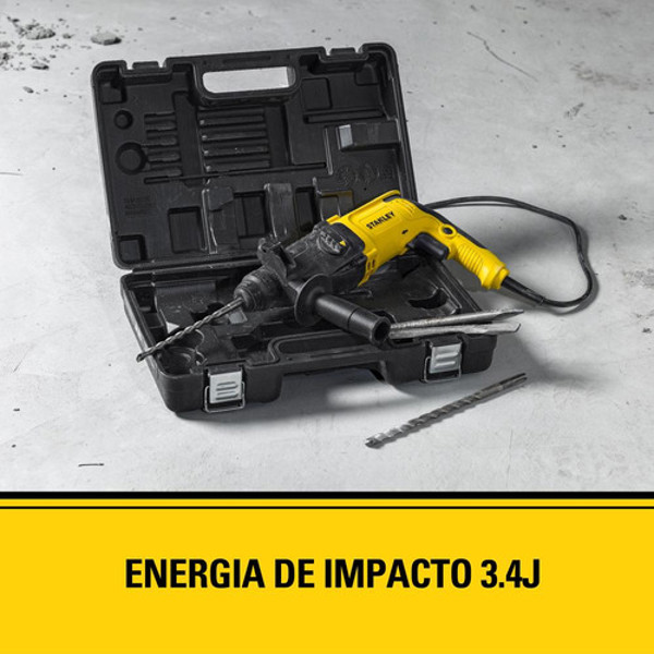 MARTELETE DE IMPACTO COM 800W COM MALETA STANLEY - SHR263KA-B2 220V